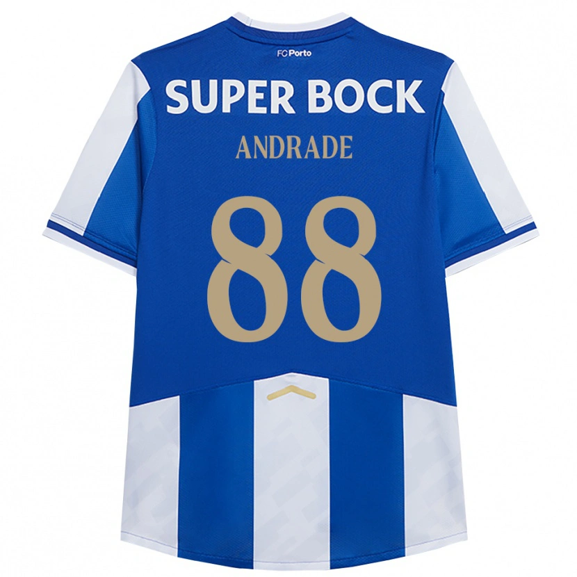 Danxen Hombre Camiseta Domingos Andrade #88 Azul Blanco 1ª Equipación 2025/26 La Camisa México
