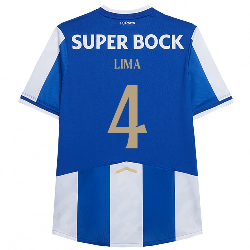 Danxen Hombre Camiseta Karoline Lima #4 Azul Blanco 1ª Equipación 2025/26 La Camisa México