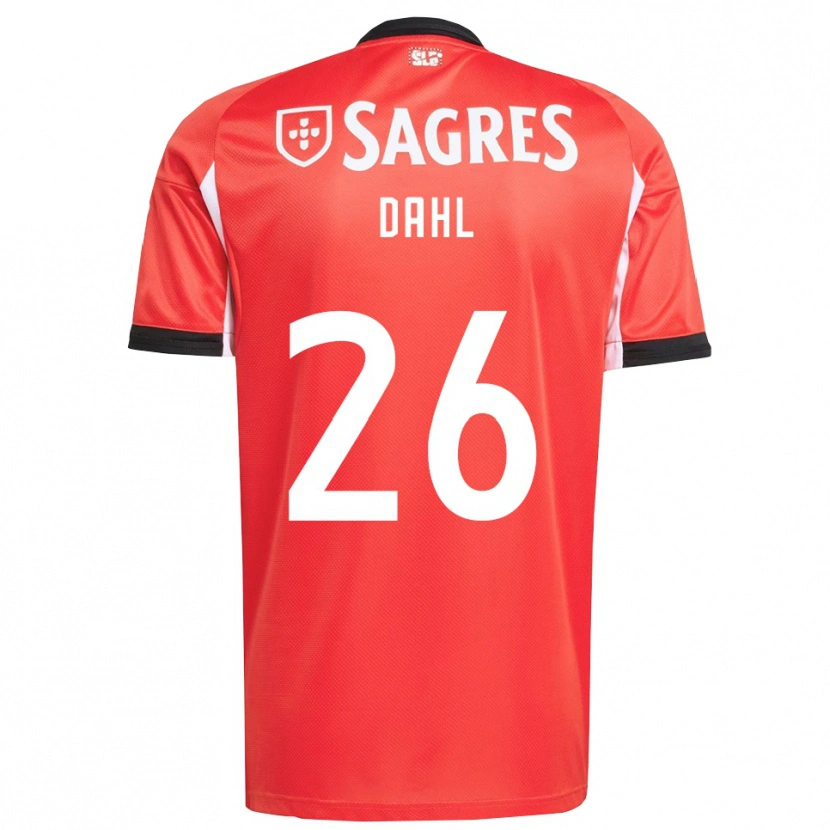 Danxen Hombre Camiseta Samuel Dahl #26 Rojo Blanco 1ª Equipación 2025/26 La Camisa México
