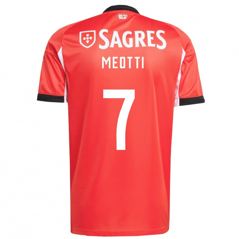 Danxen Hombre Camiseta Carlos Meotti #7 Rojo Blanco 1ª Equipación 2025/26 La Camisa México