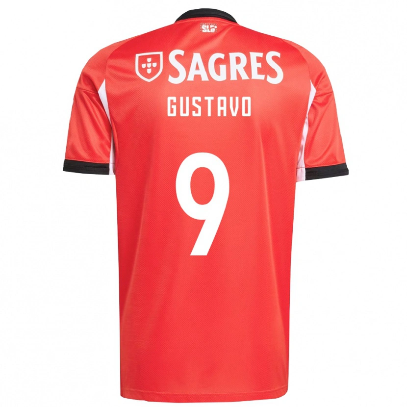 Danxen Hombre Camiseta Gustavo Ferreira #9 Rojo Blanco 1ª Equipación 2025/26 La Camisa México