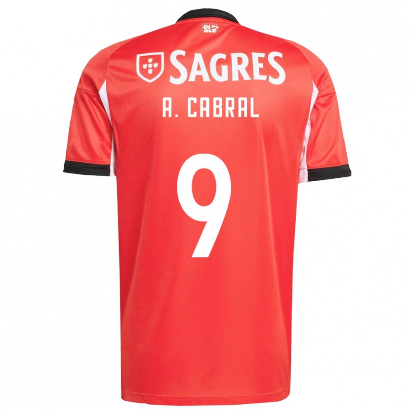 Danxen Hombre Camiseta Arthur Cabral #9 Rojo Blanco 1ª Equipación 2025/26 La Camisa México