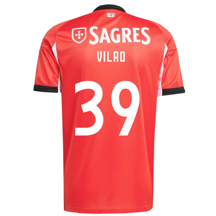 Danxen Hombre Camiseta Carolina Vilao #39 Rojo Blanco 1ª Equipación 2025/26 La Camisa México
