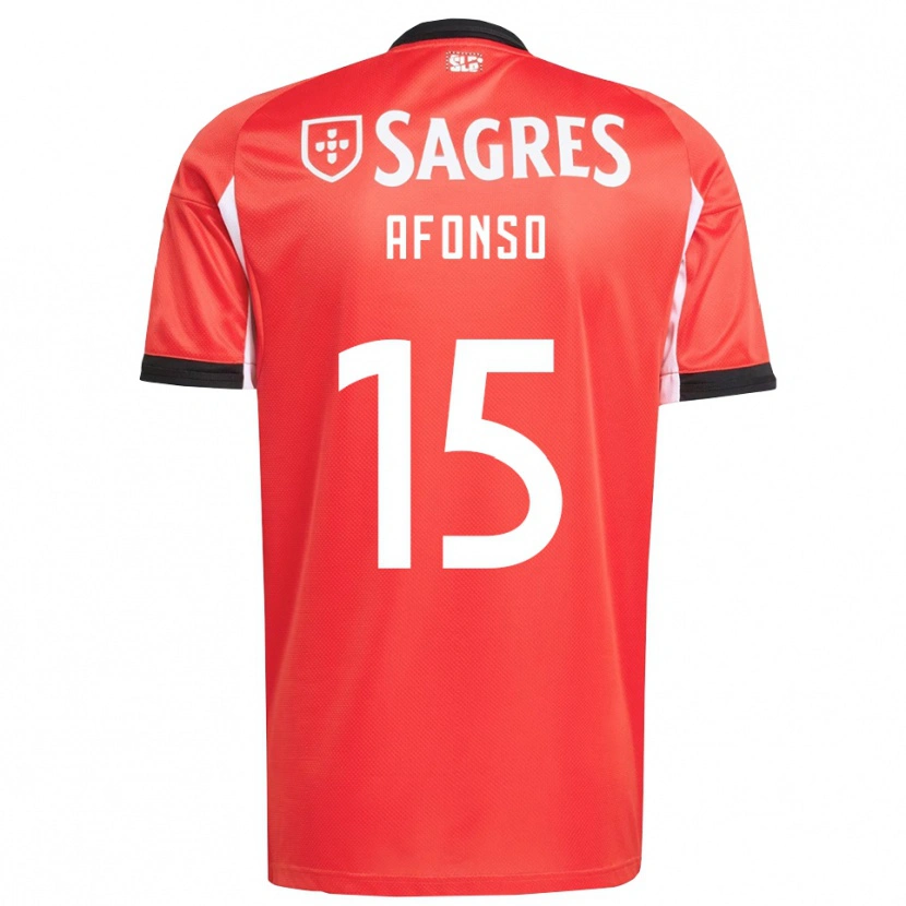 Danxen Hombre Camiseta Guilherme Afonso #15 Rojo Blanco 1ª Equipación 2025/26 La Camisa México