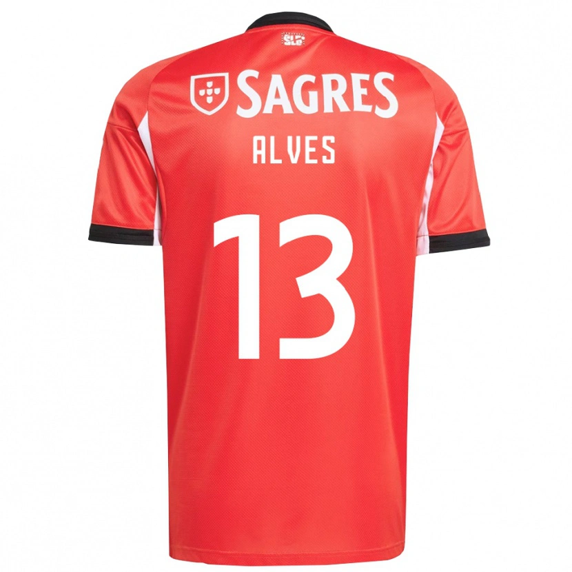 Danxen Hombre Camiseta Lúcia Alves #13 Rojo Blanco 1ª Equipación 2025/26 La Camisa México