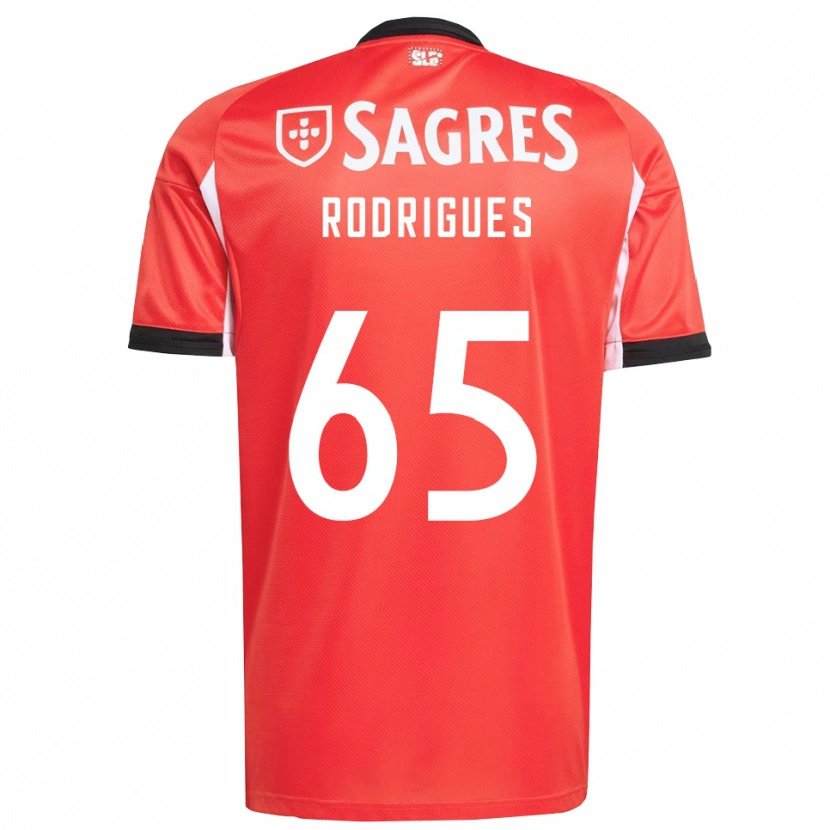 Danxen Hombre Camiseta Rafael Rodrigues #65 Rojo Blanco 1ª Equipación 2025/26 La Camisa México