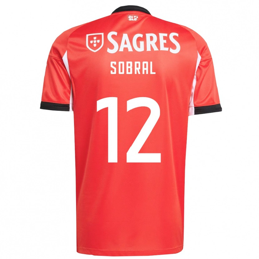 Danxen Hombre Camiseta Gonçalo Sobral #12 Rojo Blanco 1ª Equipación 2025/26 La Camisa México