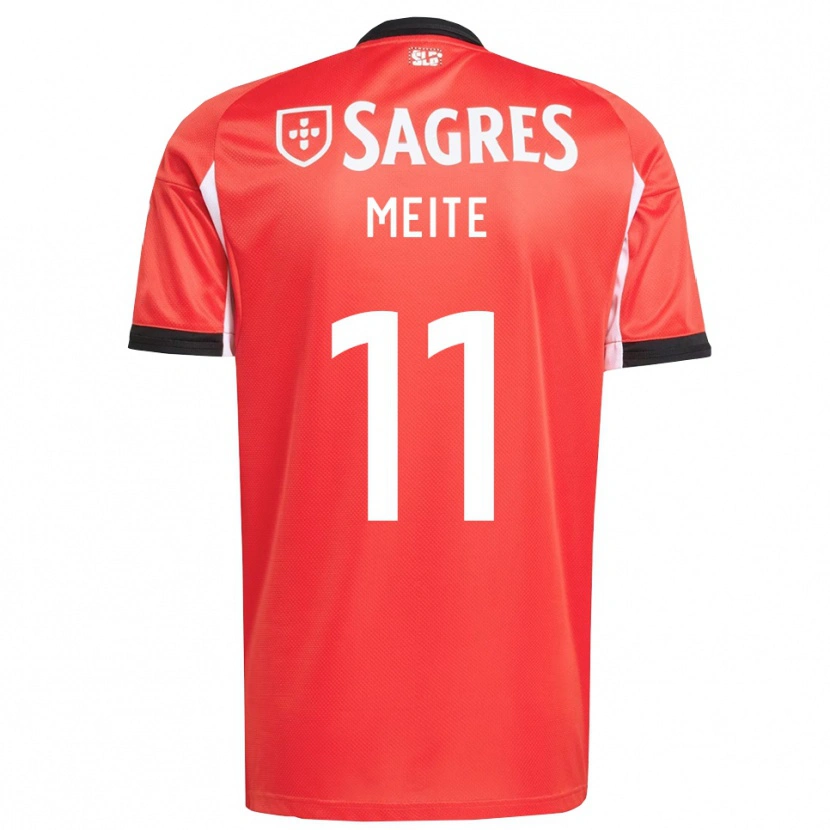 Danxen Hombre Camiseta Soualiho Meite #11 Rojo Blanco 1ª Equipación 2025/26 La Camisa México