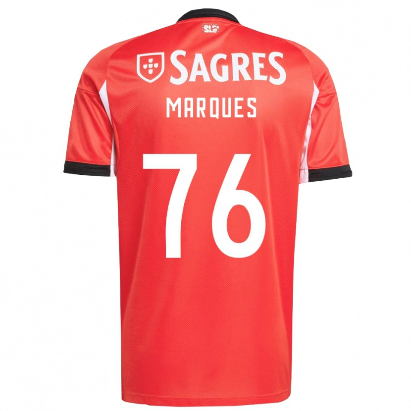 Danxen Hombre Camiseta Gustavo Marques #76 Rojo Blanco 1ª Equipación 2025/26 La Camisa México