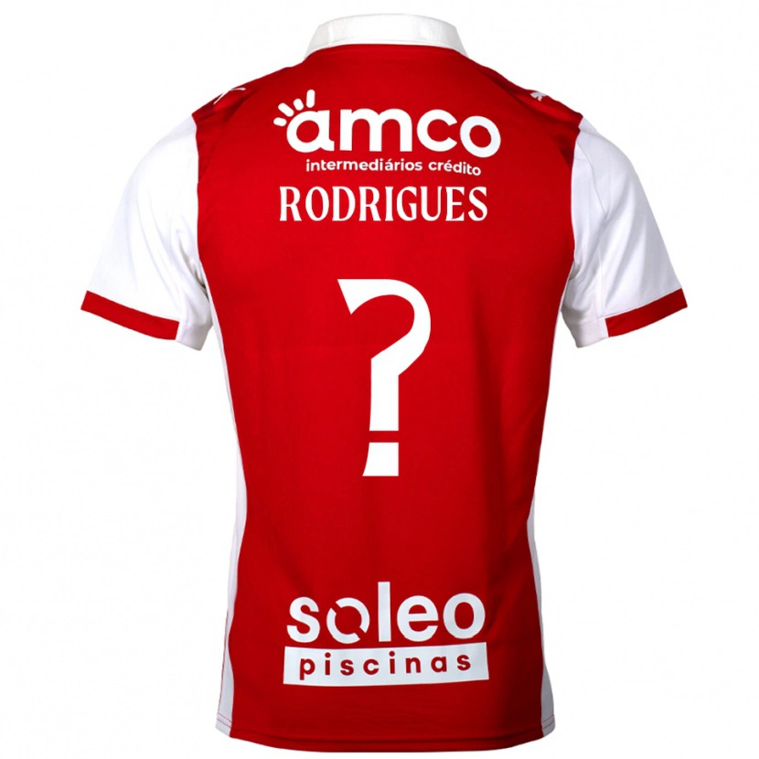 Danxen Hombre Camiseta David Rodrigues #0 Rojo Blanco 1ª Equipación 2025/26 La Camisa México