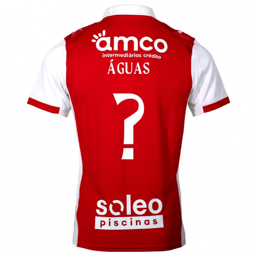Danxen Hombre Camiseta Diogo Águas #0 Rojo Blanco 1ª Equipación 2025/26 La Camisa México