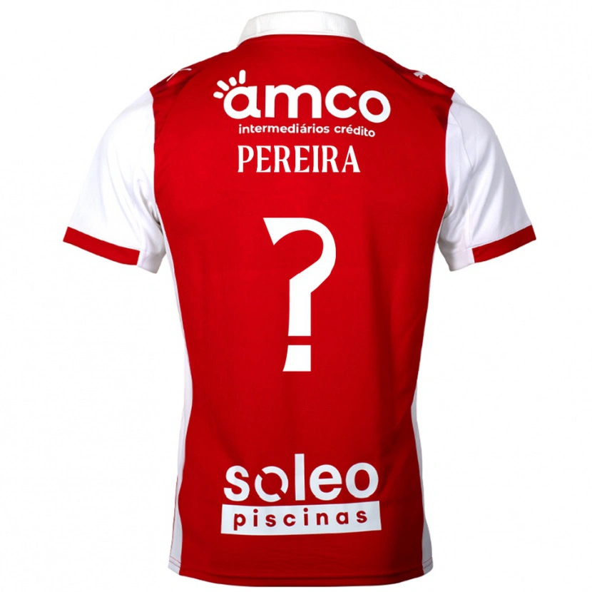 Danxen Hombre Camiseta Martim Pereira #0 Rojo Blanco 1ª Equipación 2025/26 La Camisa México