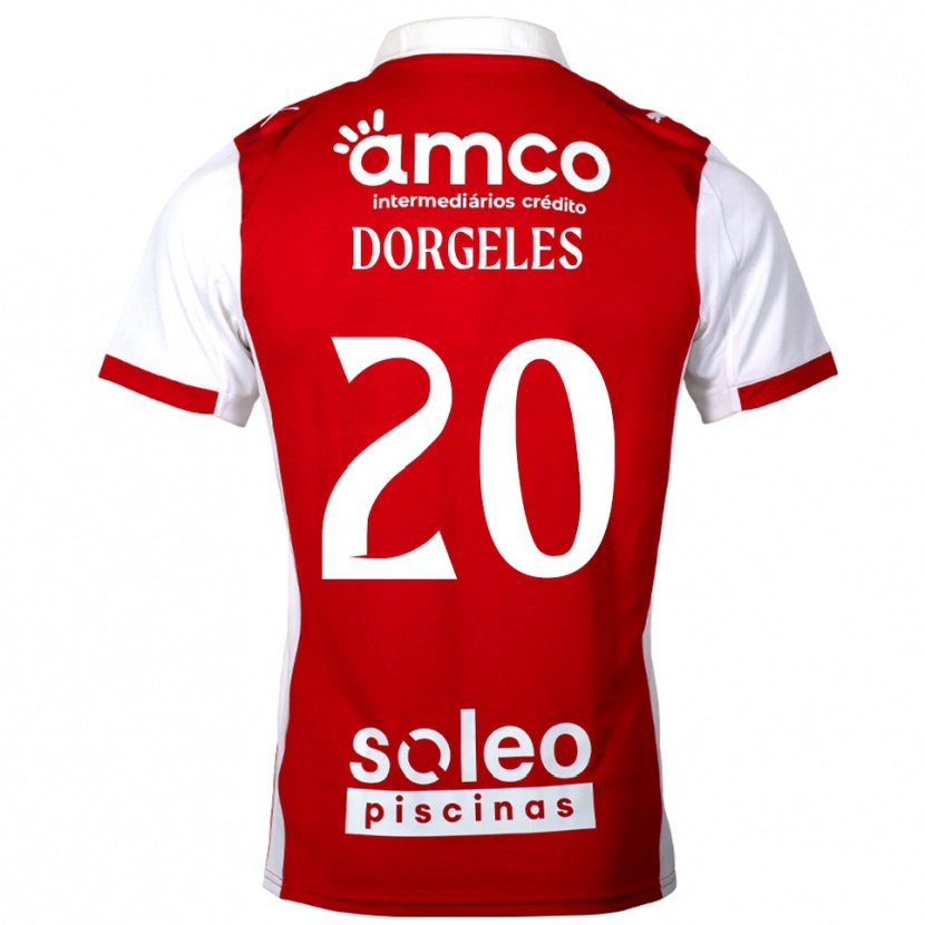 Danxen Hombre Camiseta Mario Dorgeles #20 Rojo Blanco 1ª Equipación 2025/26 La Camisa México