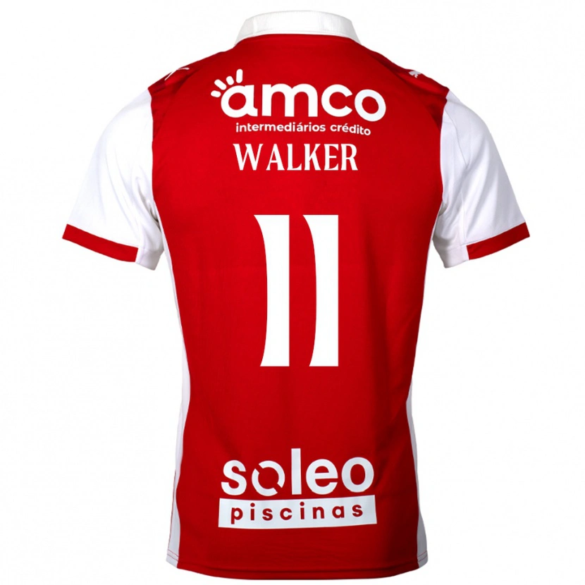Danxen Hombre Camiseta Ellie Walker #11 Rojo Blanco 1ª Equipación 2025/26 La Camisa México