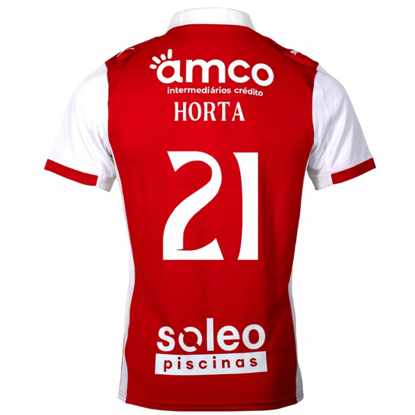 Danxen Hombre Camiseta Ricardo Horta #21 Rojo Blanco 1ª Equipación 2025/26 La Camisa México