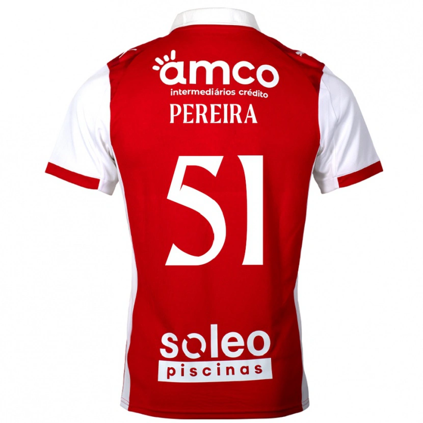 Danxen Hombre Camiseta Evy Pereira #51 Rojo Blanco 1ª Equipación 2025/26 La Camisa México