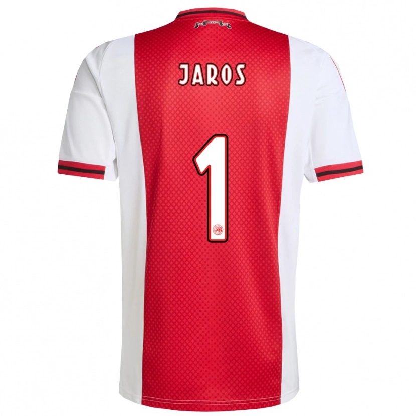 Danxen Hombre Camiseta Vitezslav Jaros #1 Rojo Blanco 1ª Equipación 2025/26 La Camisa México