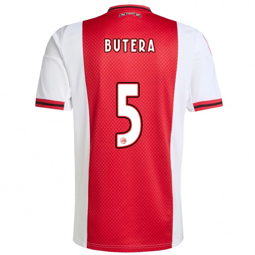 Danxen Hombre Camiseta Ethan Butera #5 Rojo Blanco 1ª Equipación 2025/26 La Camisa México