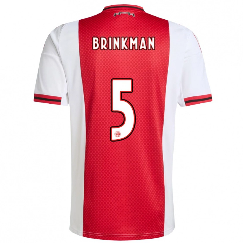 Danxen Hombre Camiseta Tim Brinkman #5 Rojo Blanco 1ª Equipación 2025/26 La Camisa México