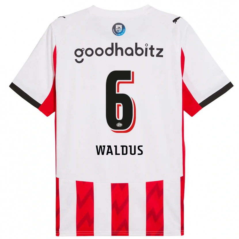 Danxen Hombre Camiseta Maruschka Waldus #6 Rojo Blanco 1ª Equipación 2025/26 La Camisa México