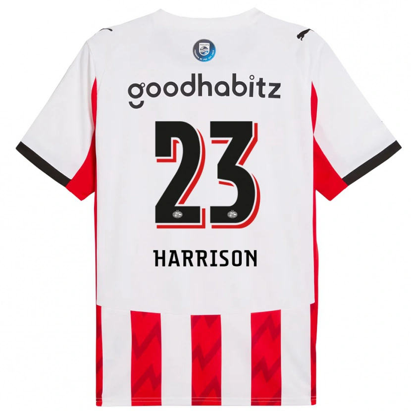 Danxen Hombre Camiseta Amy Harrison #23 Rojo Blanco 1ª Equipación 2025/26 La Camisa México