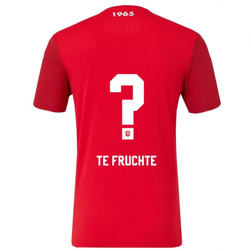 Danxen Hombre Camiseta Jonah Te Fruchte #0 Rojo Blanco 1ª Equipación 2025/26 La Camisa México