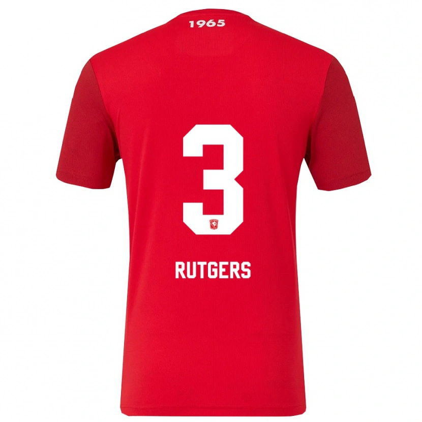 Danxen Hombre Camiseta Sil Rutgers #3 Rojo Blanco 1ª Equipación 2025/26 La Camisa México