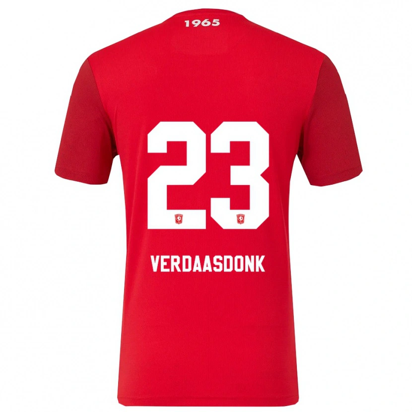 Danxen Hombre Camiseta Suus Verdaasdonk #23 Rojo Blanco 1ª Equipación 2025/26 La Camisa México