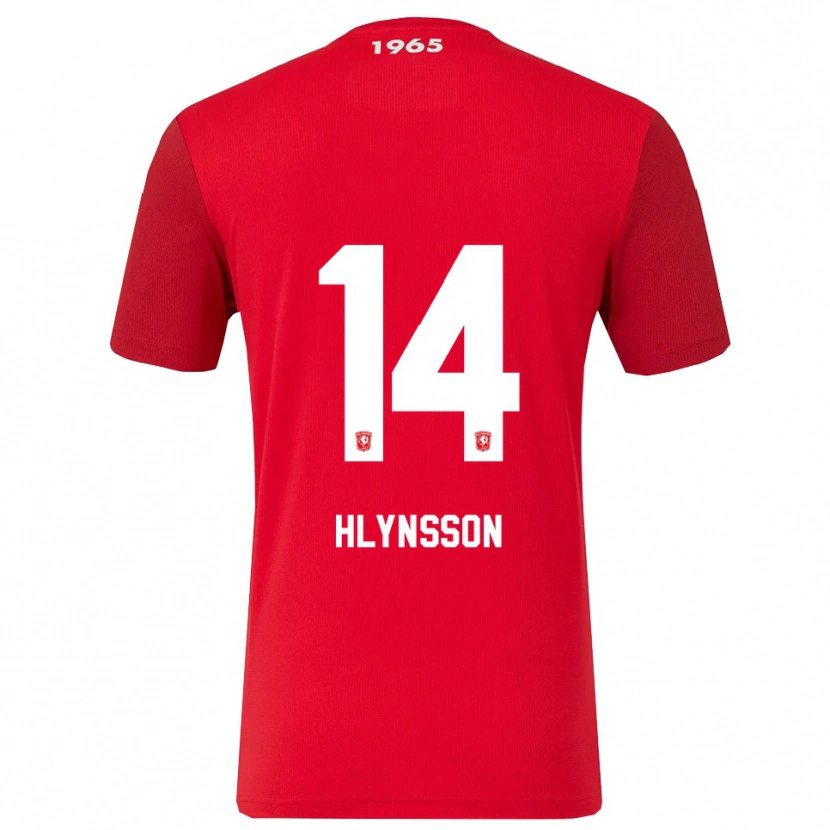 Danxen Hombre Camiseta Kristian Hlynsson #14 Rojo Blanco 1ª Equipación 2025/26 La Camisa México