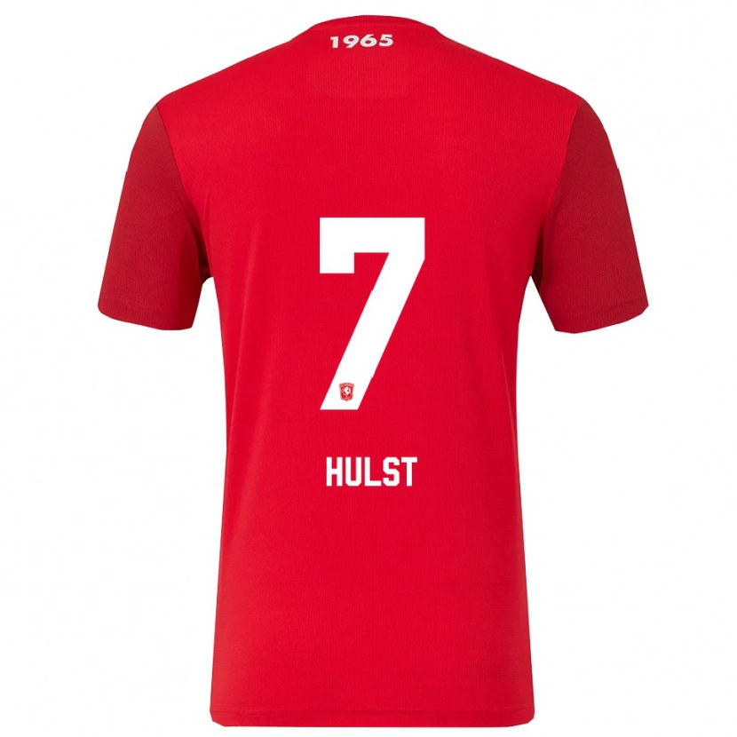 Danxen Hombre Camiseta Charlotte Hulst #7 Rojo Blanco 1ª Equipación 2025/26 La Camisa México