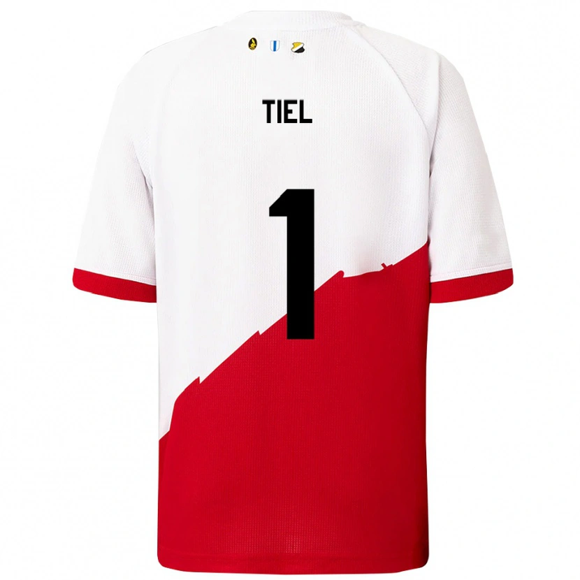 Danxen Hombre Camiseta Mick Tiel #1 Blanco Rojo 1ª Equipación 2025/26 La Camisa México