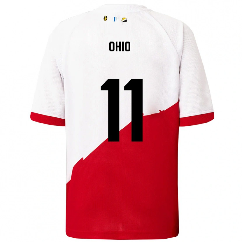 Danxen Hombre Camiseta Noah Ohio #11 Blanco Rojo 1ª Equipación 2025/26 La Camisa México