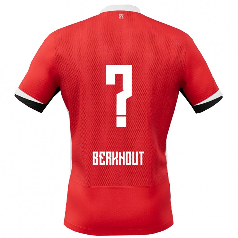 Danxen Hombre Camiseta Jorn Berkhout #0 Rojo Blanco 1ª Equipación 2025/26 La Camisa México