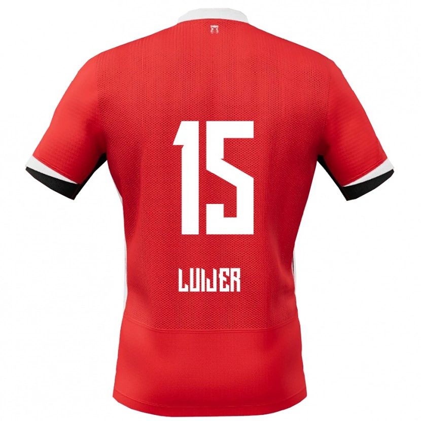 Danxen Hombre Camiseta Rick Luijer #15 Rojo Blanco 1ª Equipación 2025/26 La Camisa México
