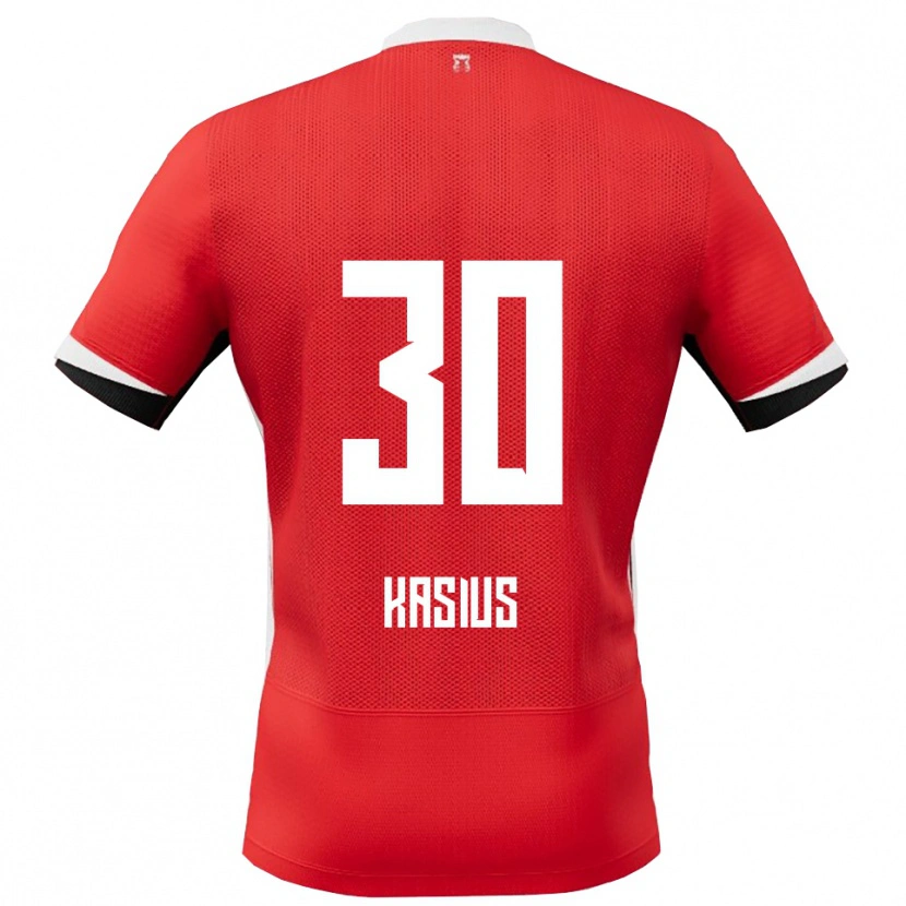 Danxen Hombre Camiseta Denso Kasius #30 Rojo Blanco 1ª Equipación 2025/26 La Camisa México