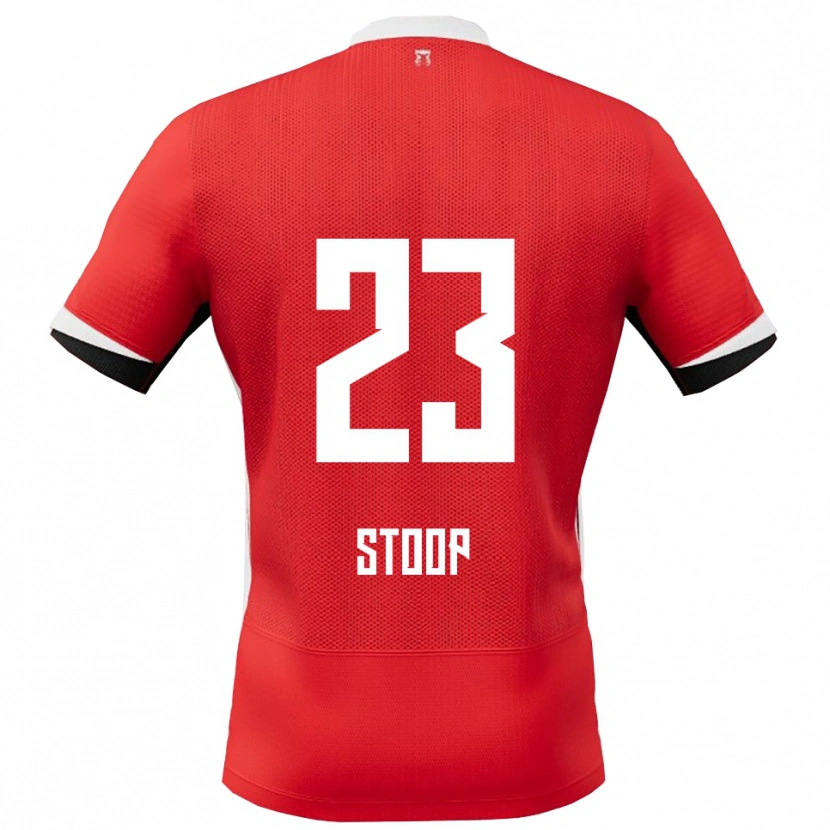 Danxen Hombre Camiseta Maudy Stoop #23 Rojo Blanco 1ª Equipación 2025/26 La Camisa México