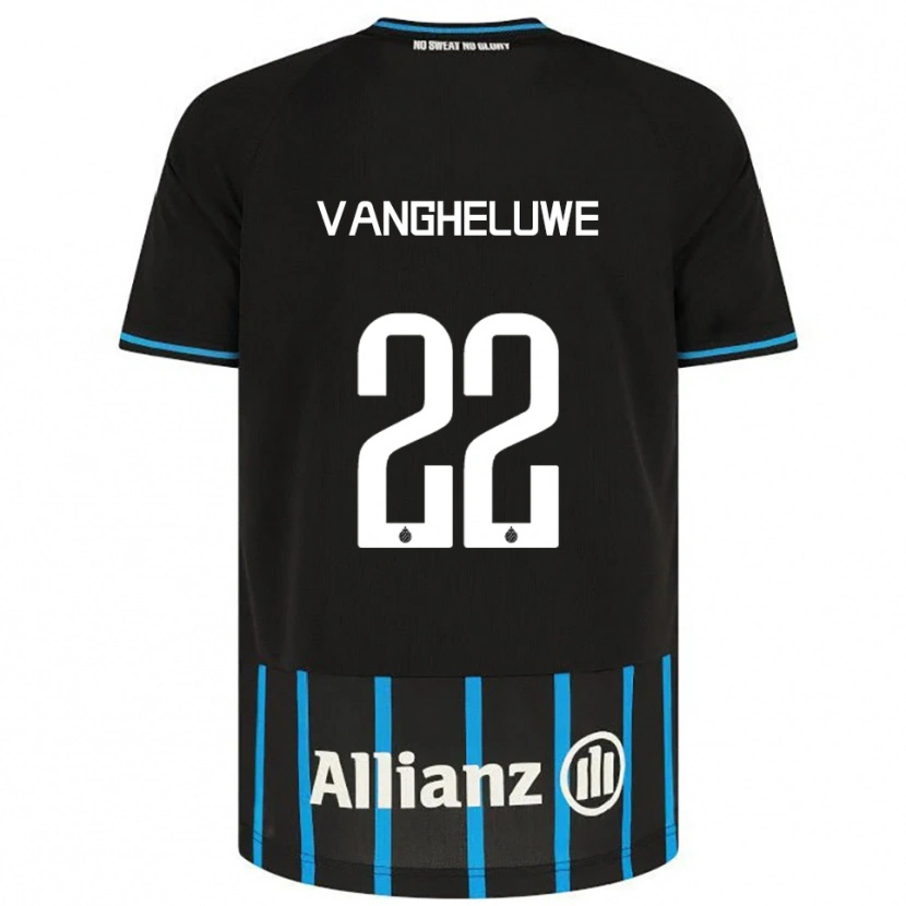Danxen Hombre Camiseta Jody Vangheluwe #22 Negro Azul 1ª Equipación 2025/26 La Camisa México