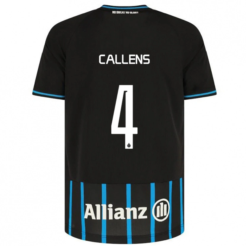 Danxen Hombre Camiseta Emiel Callens #4 Negro Azul 1ª Equipación 2025/26 La Camisa México