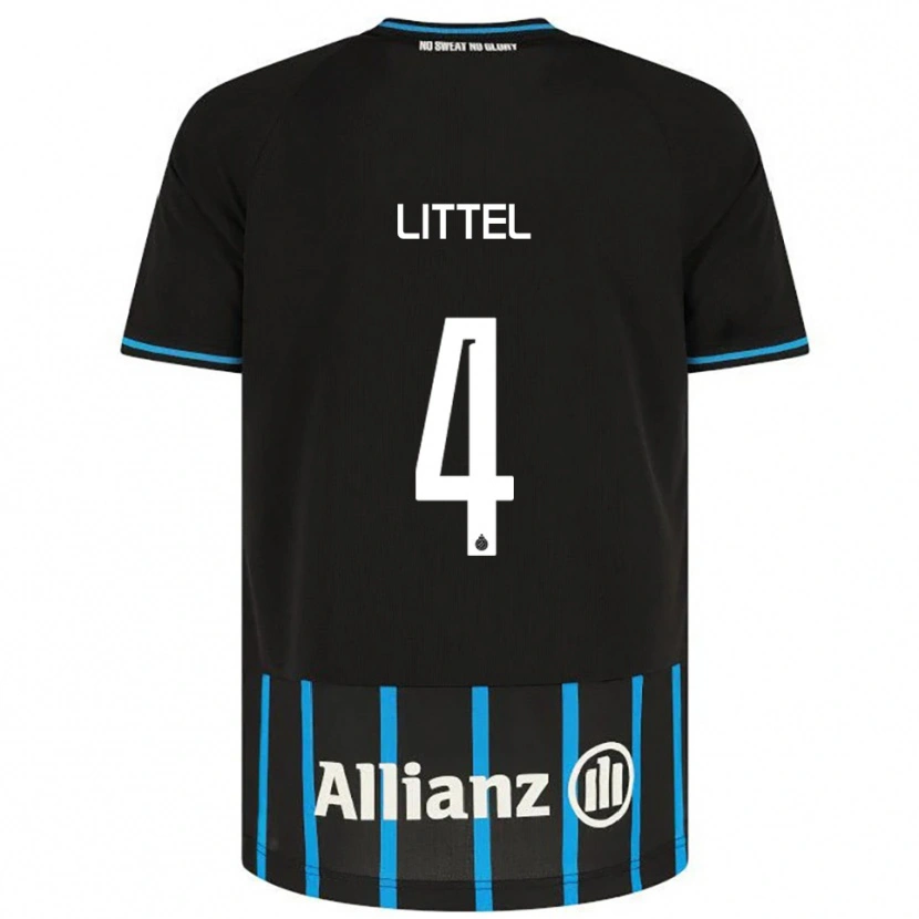 Danxen Hombre Camiseta Amy Littel #4 Negro Azul 1ª Equipación 2025/26 La Camisa México