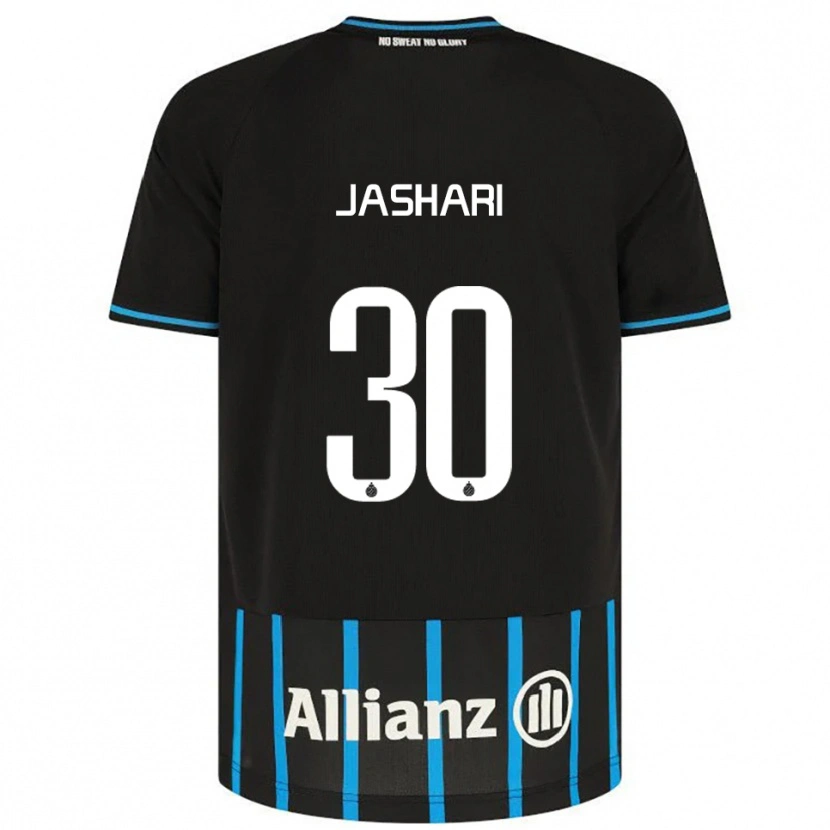 Danxen Hombre Camiseta Ardon Jashari #30 Negro Azul 1ª Equipación 2025/26 La Camisa México