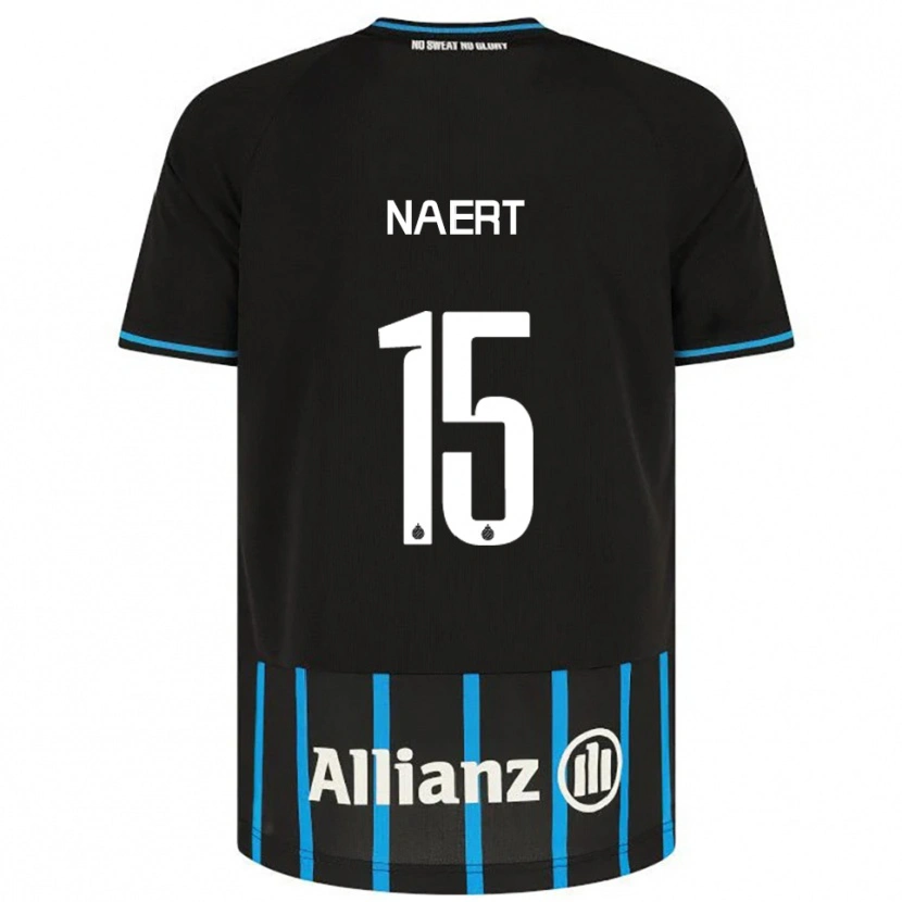 Danxen Hombre Camiseta Stan Naert #15 Negro Azul 1ª Equipación 2025/26 La Camisa México