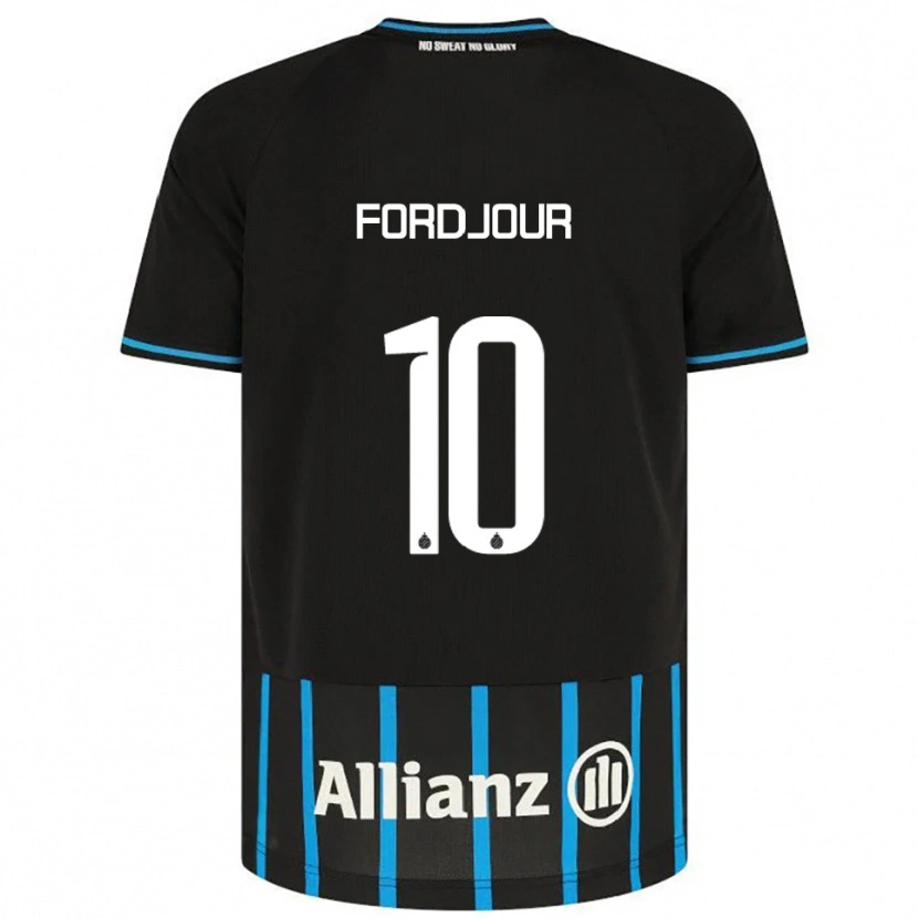 Danxen Hombre Camiseta Richmond Fordjour #10 Negro Azul 1ª Equipación 2025/26 La Camisa México