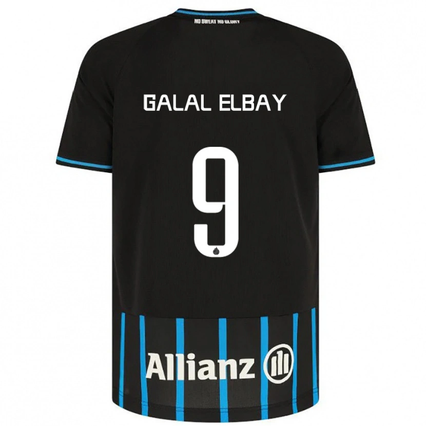 Danxen Hombre Camiseta Mohamed Galal Elbay #9 Negro Azul 1ª Equipación 2025/26 La Camisa México
