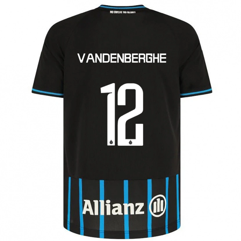 Danxen Hombre Camiseta Xander Vandenberghe #12 Negro Azul 1ª Equipación 2025/26 La Camisa México