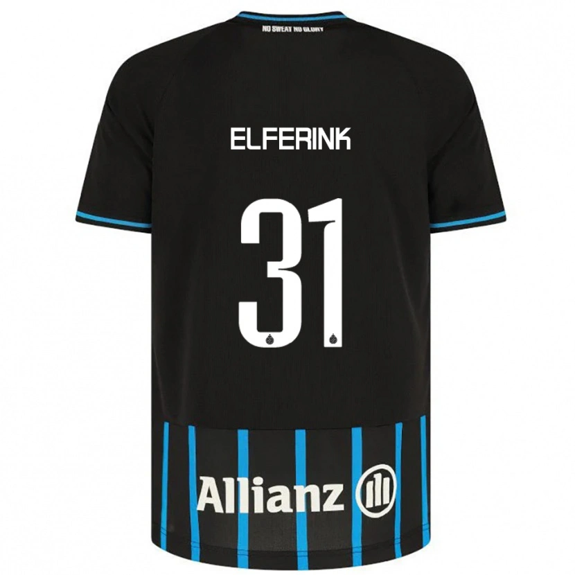 Danxen Hombre Camiseta Marie Elferink #31 Negro Azul 1ª Equipación 2025/26 La Camisa México