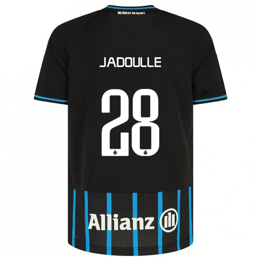 Danxen Hombre Camiseta Romane Jadoulle #28 Negro Azul 1ª Equipación 2025/26 La Camisa México