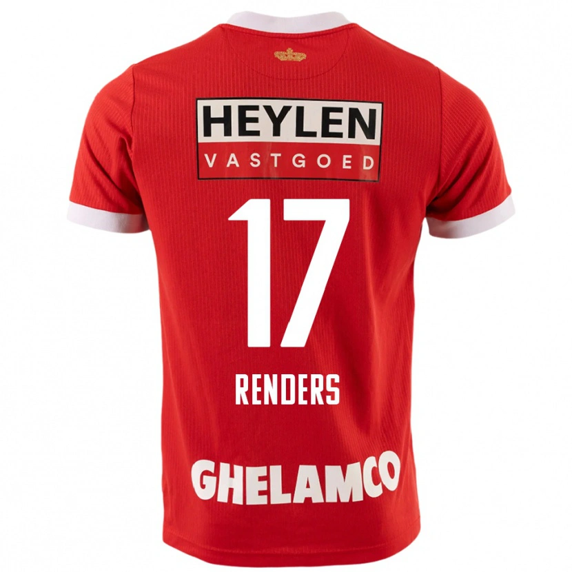 Danxen Hombre Camiseta Semm Renders #17 Rojo Blanco 1ª Equipación 2025/26 La Camisa México