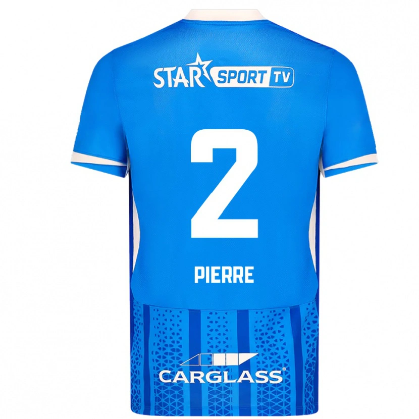 Danxen Hombre Camiseta Kayden Pierre #2 Azul Blanco 1ª Equipación 2025/26 La Camisa México