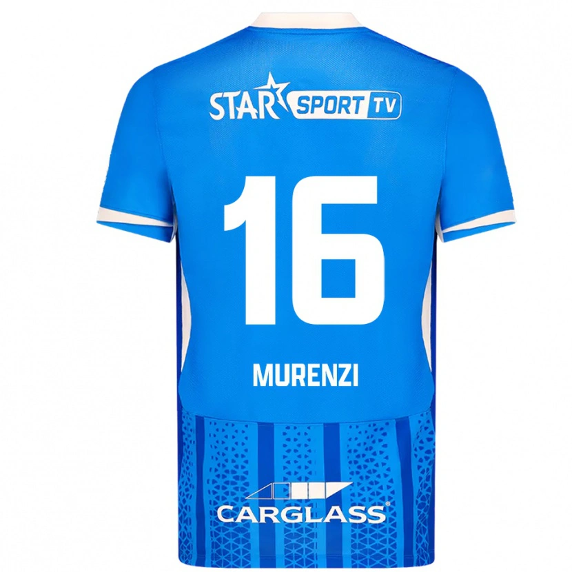Danxen Hombre Camiseta Aaron Murenzi #16 Azul Blanco 1ª Equipación 2025/26 La Camisa México