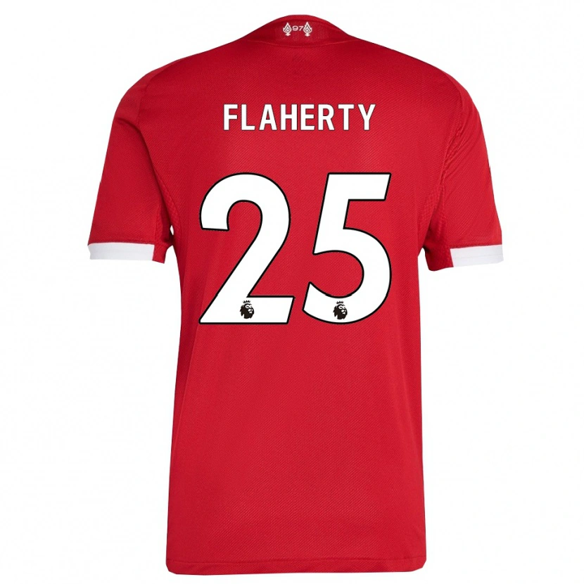 Danxen Hombre Camiseta Gilly Flaherty #25 Rojo Blanco 1ª Equipación 2025/26 La Camisa México
